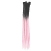 Black / Baby Pink dreadlock extensions